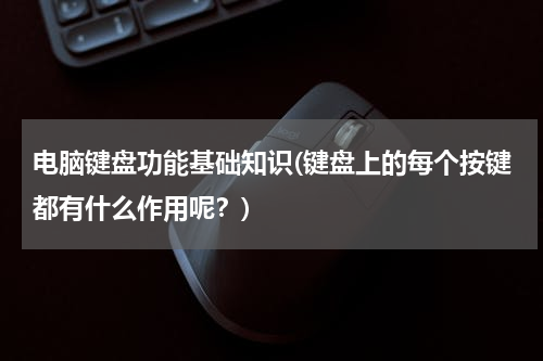 电脑键盘功能基础知识(键盘上的每个按键都有什么作用呢？)