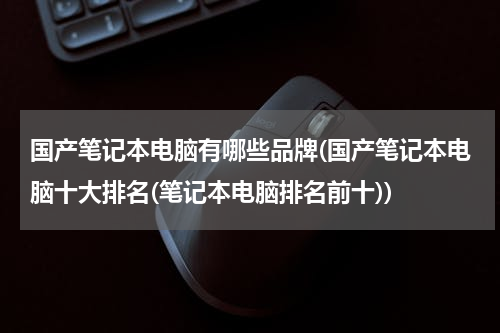 国产笔记本电脑有哪些品牌(国产笔记本电脑十大排名(笔记本电脑排名前十))